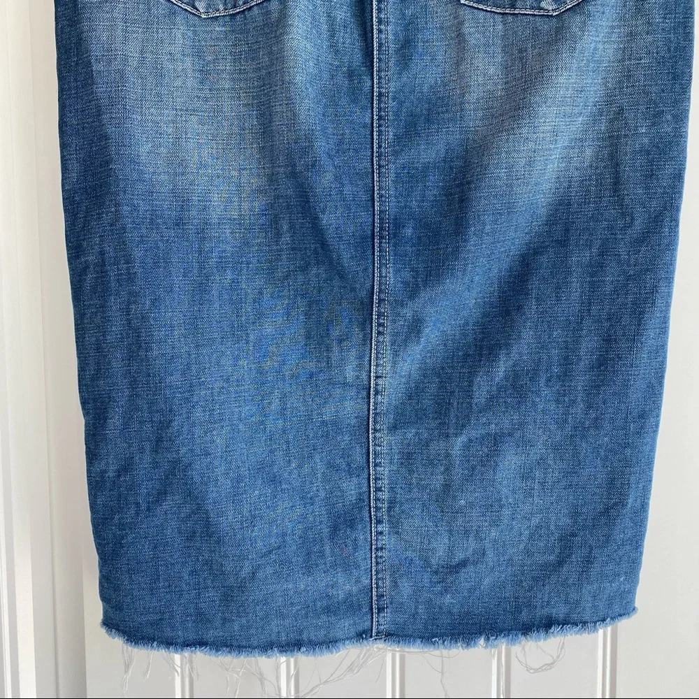 One Teaspoon Blue Denim A-Line Skirt - Picture 7 of 15